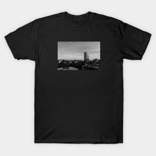 Portland City Skyline - Black and White T-Shirt